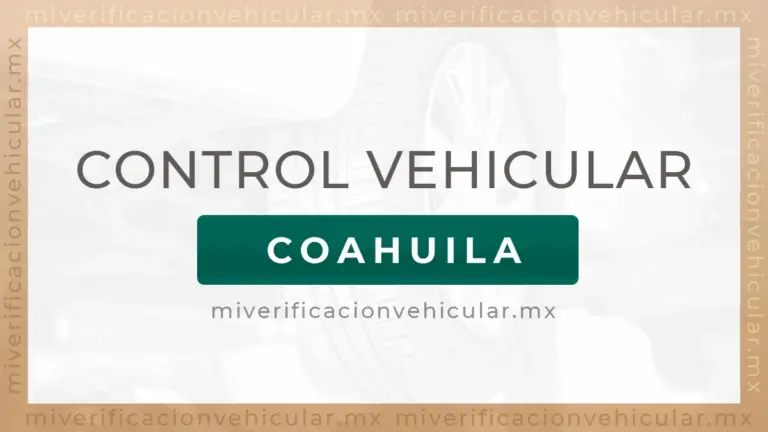 Control Vehicular Coahuila