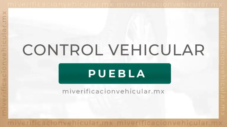 Control Vehicular Puebla