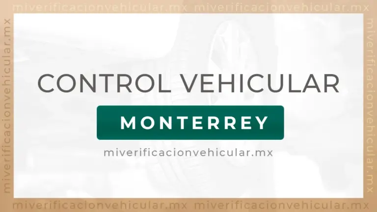 Control Vehicular Monterrey