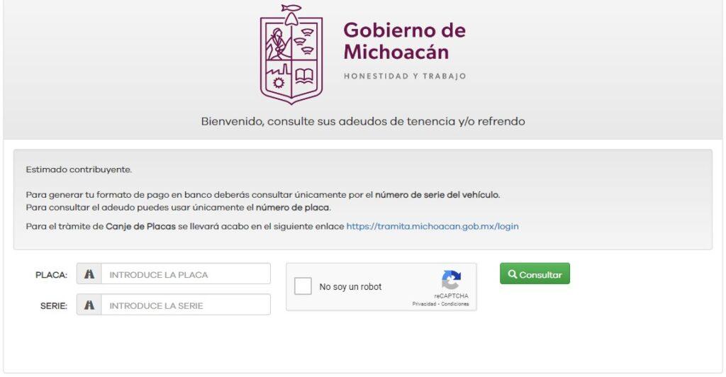 Adeudo Vehicular Michoacán